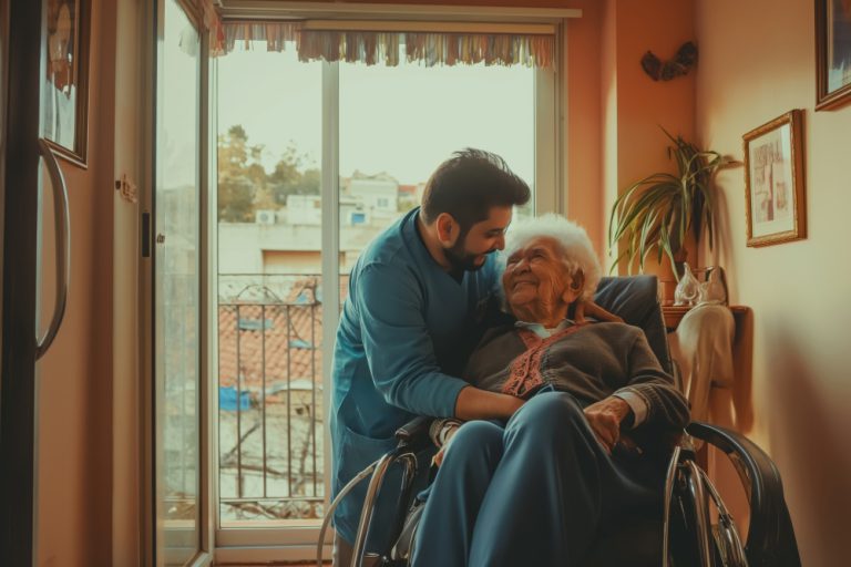 وضع الوالدين في دور المسنين