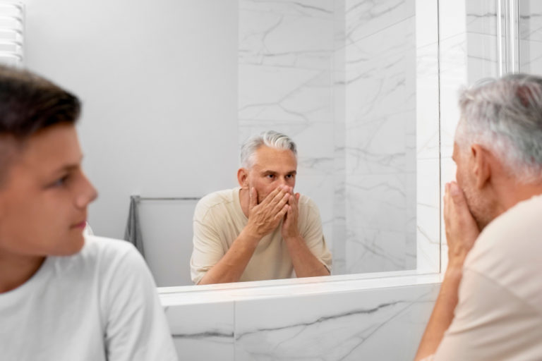 المضمضة بالزيت لكبار السن